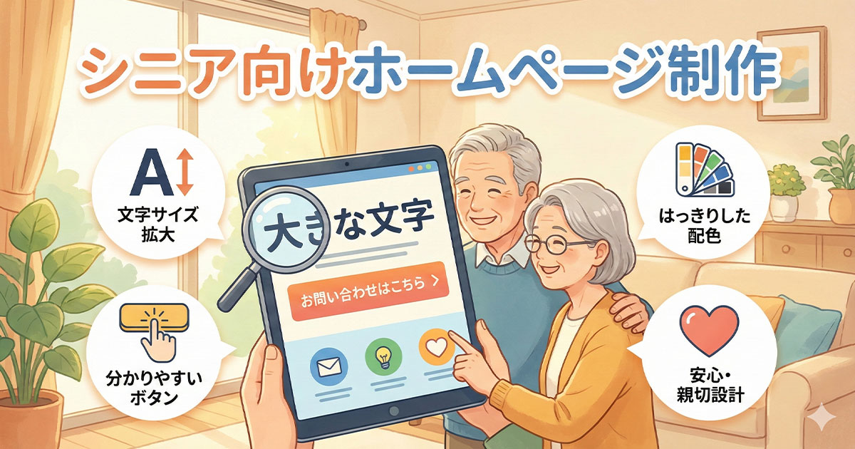 シニア向けホームページ制作とは