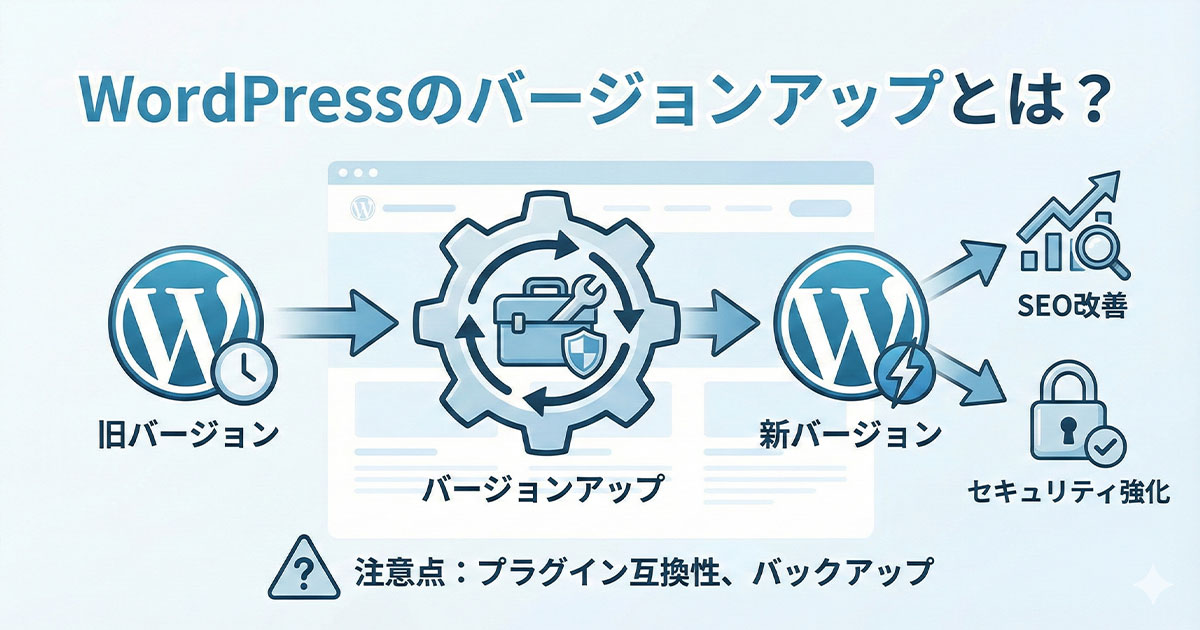 WordPressのバージョンアップとは？