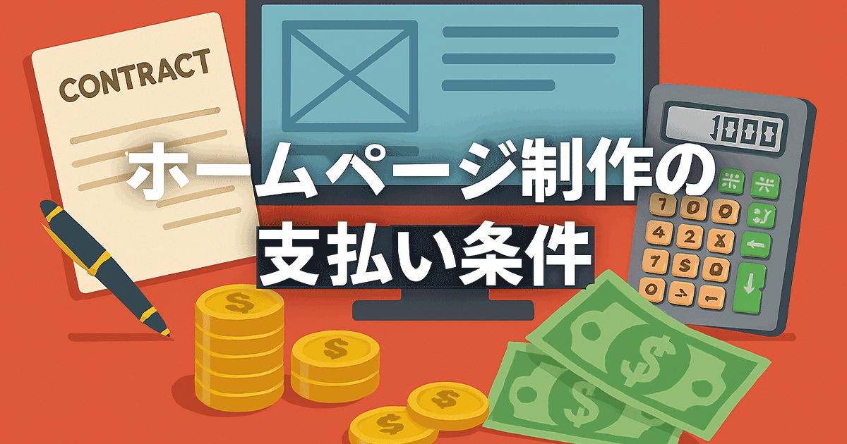 ホームページ制作の支払い条件