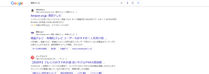 Googleのリッチリザルトの画像
