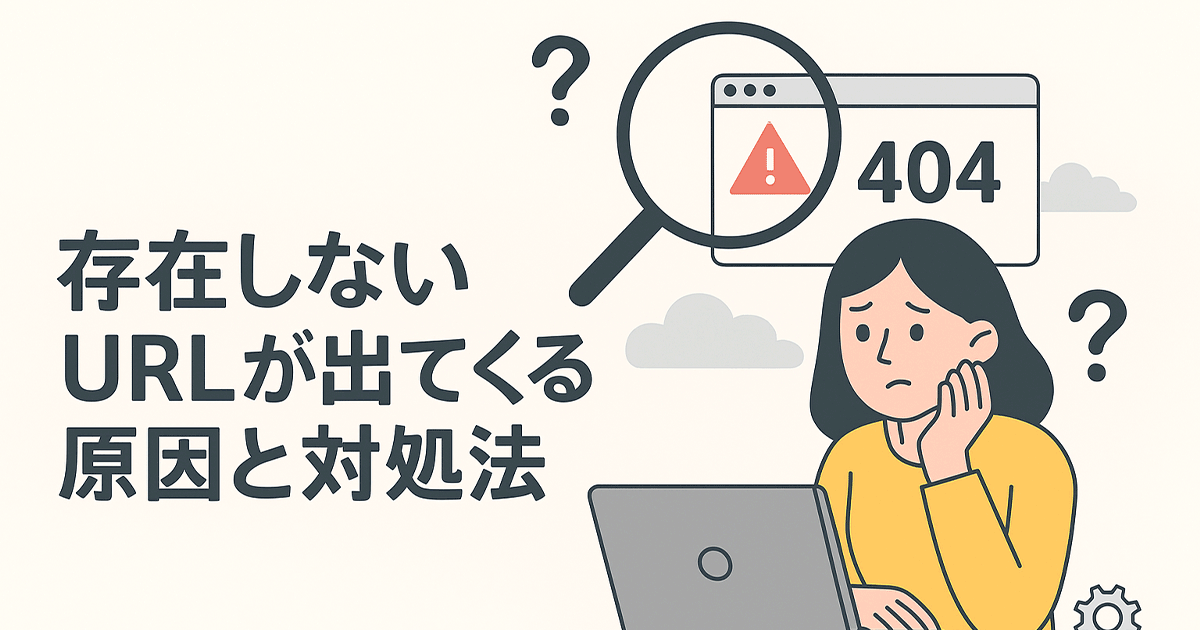 存在しないURLが出てくる原因と対処法