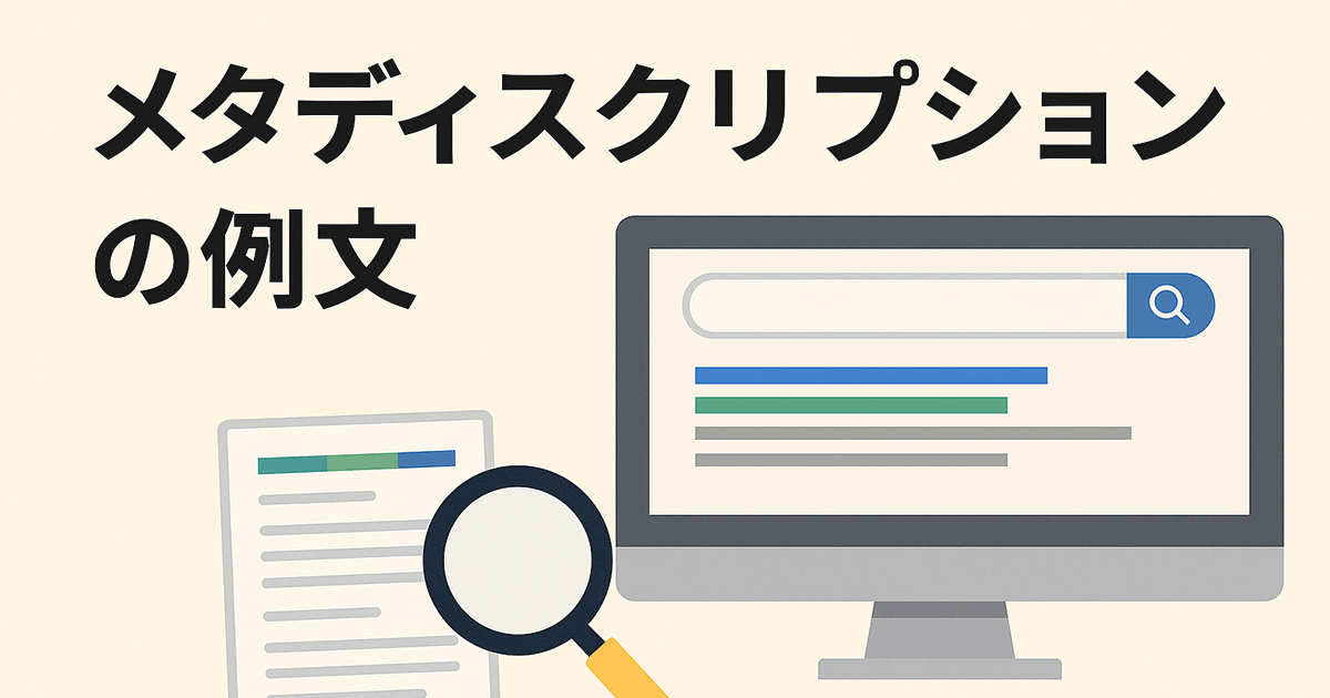 メタディスクリプションの例文