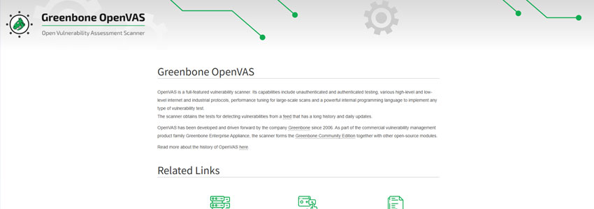 OpenVASサイトの画像