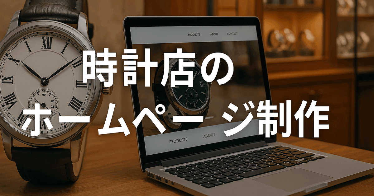 時計店のホームページ制作