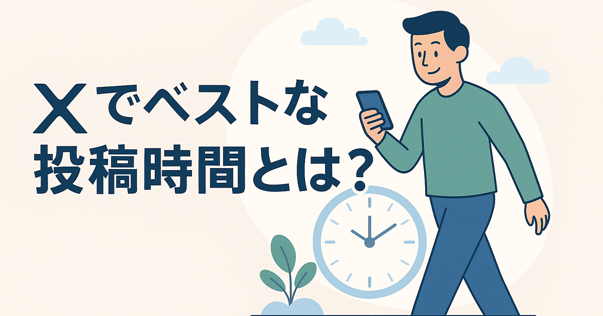 Xでベストな投稿時間とは
