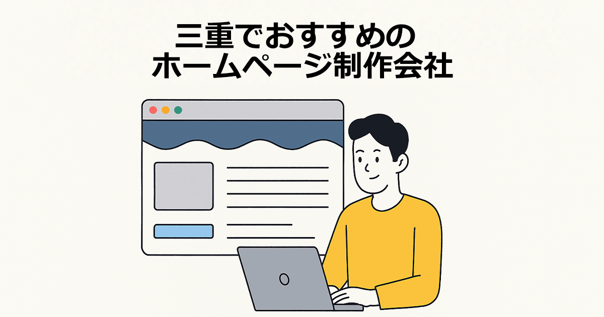 三重でおすすめのホームページ制作会社